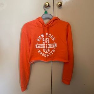 New orange crop hoodie